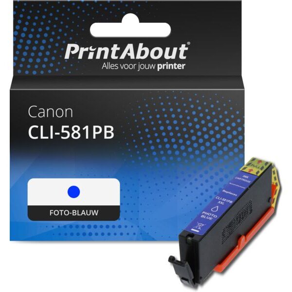 Huismerk Canon CLI-581PB Inktcartridge Foto-blauw