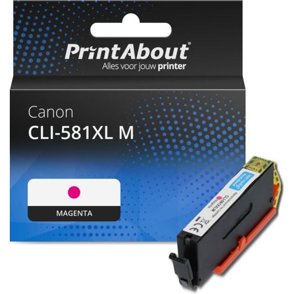 Huismerk Canon CLI-581XL M Inktcartridge Magenta Hoge capaciteit