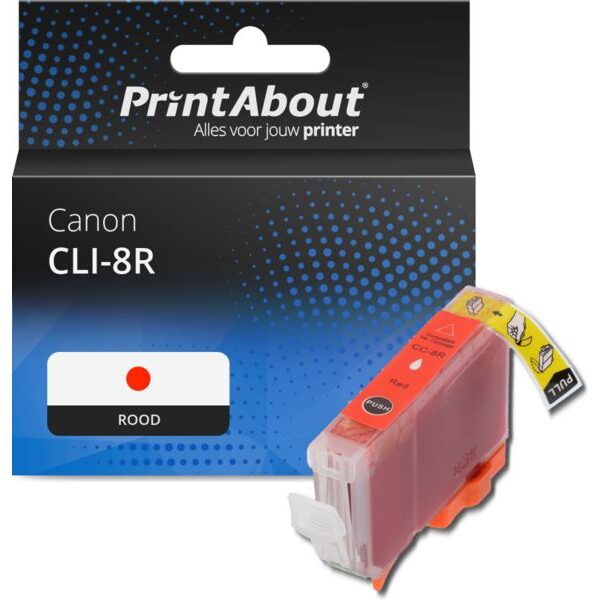 Huismerk Canon CLI-8R Inktcartridge Rood