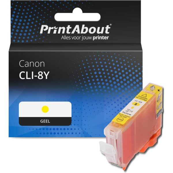 Huismerk Canon CLI-8Y Inktcartridge Geel