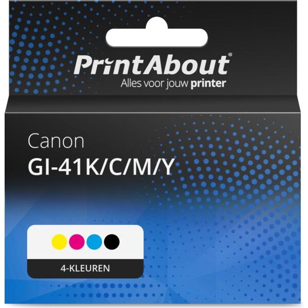 Huismerk Canon GI-41K/C/M/Y Inktcartridge 4-kleuren Multipack