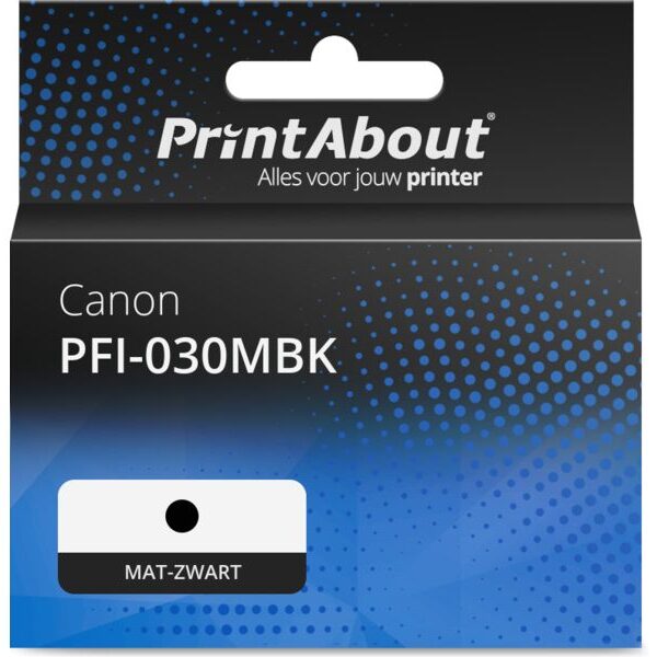 Huismerk Canon PFI-030MBK Inktcartridge Mat-zwart