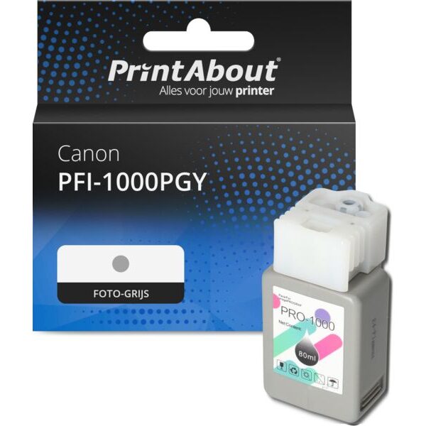 Huismerk Canon PFI-1000PGY Inktcartridge Foto-grijs