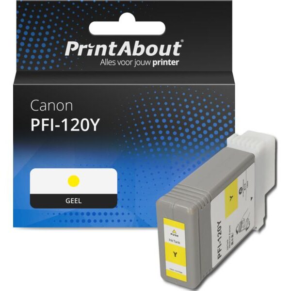 Huismerk Canon PFI-120Y Inktcartridge Geel