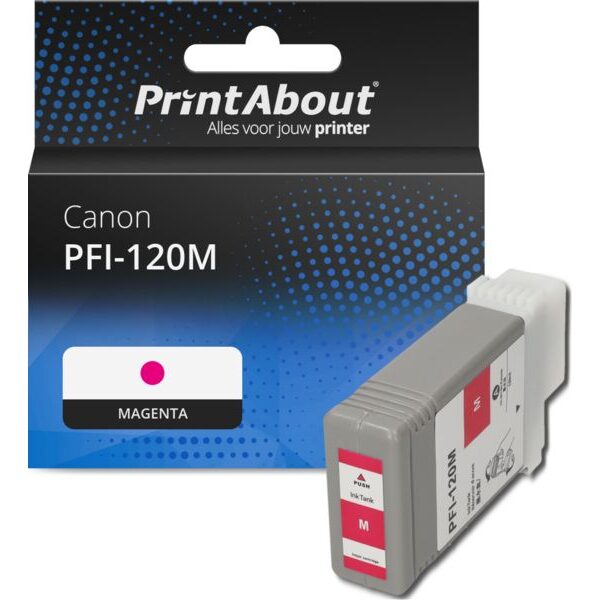 Huismerk Canon PFI-120M Inktcartridge Magenta