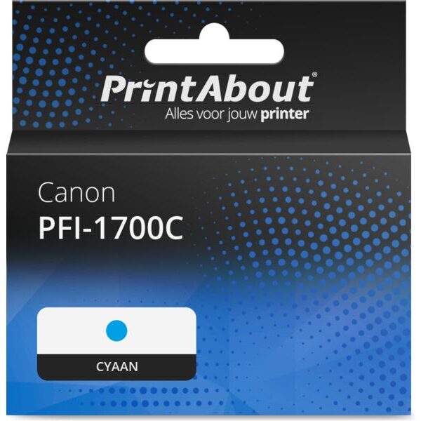 Huismerk Canon PFI-1700C Inktcartridge Cyaan