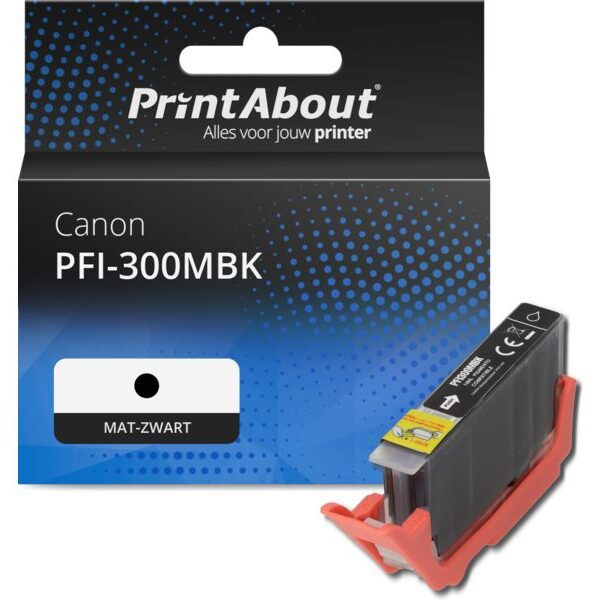 Huismerk Canon PFI-300MBK Inktcartridge Mat-zwart