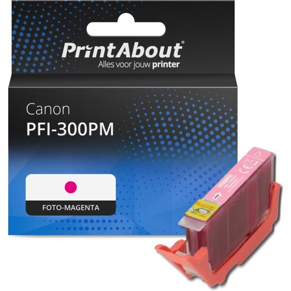 Huismerk Canon PFI-300PM Inktcartridge Foto-magenta
