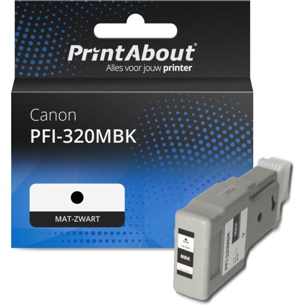 Huismerk Canon PFI-320MBK Inktcartridge Mat-zwart Hoge capaciteit