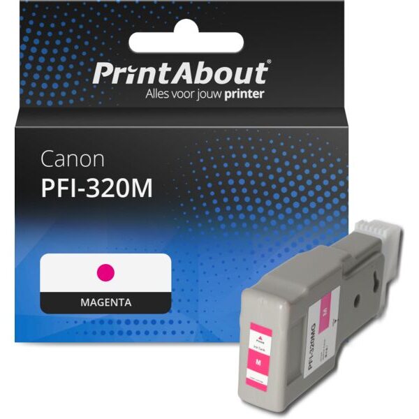 Huismerk Canon PFI-320M Inktcartridge Magenta Hoge capaciteit
