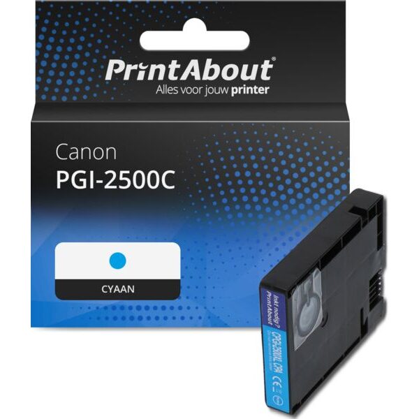 Huismerk Canon PGI-2500C Inktcartridge Cyaan