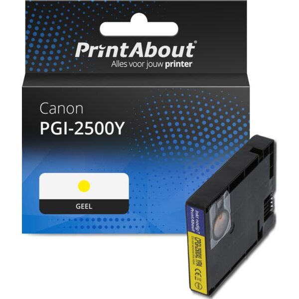 Huismerk Canon PGI-2500Y Inktcartridge Geel