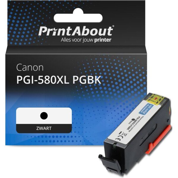 Huismerk Canon PGI-580XL PGBK Inktcartridge Zwart Hoge capaciteit