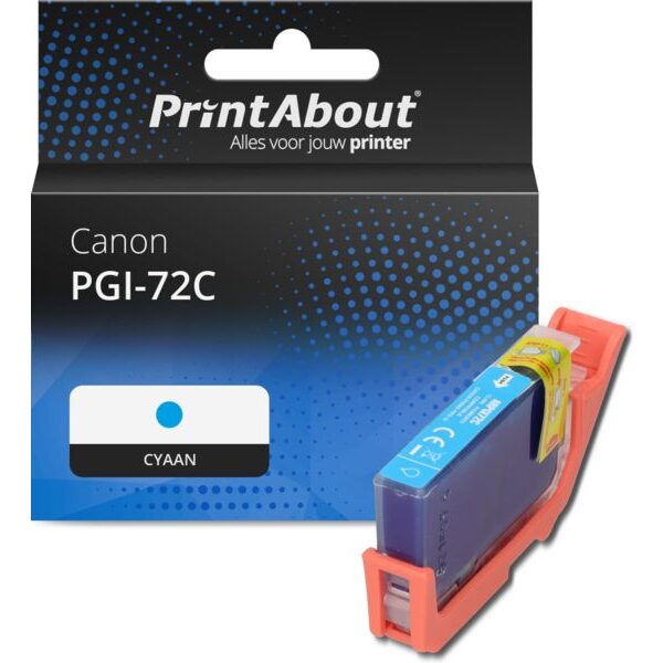 Huismerk Canon PGI-72C Inktcartridge Cyaan