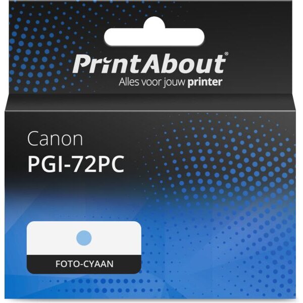 Huismerk Canon PGI-72PC Inktcartridge Foto-cyaan