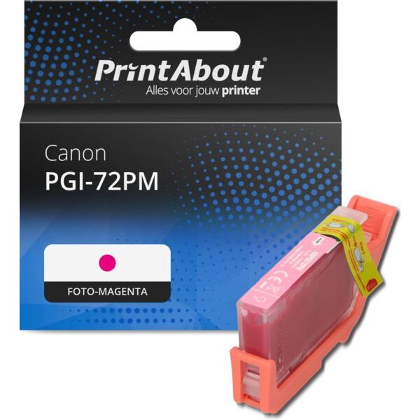 Huismerk Canon PGI-72PM Inktcartridge Foto-magenta