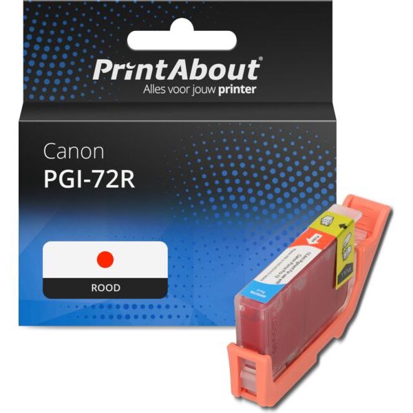 Huismerk Canon PGI-72R Inktcartridge Rood