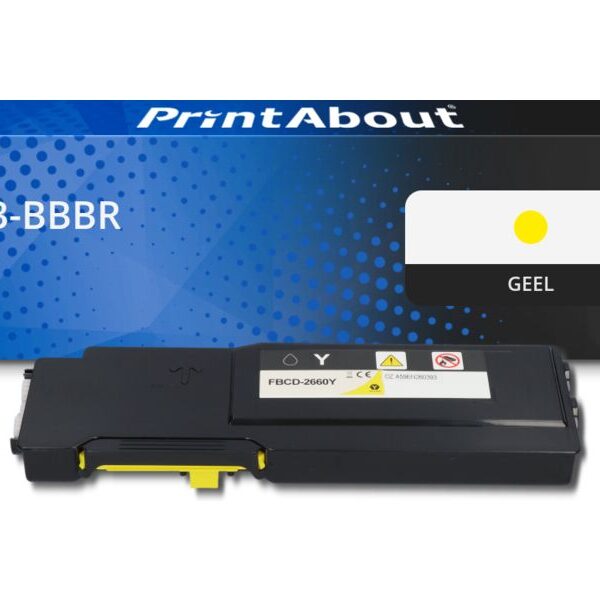 Huismerk Dell 593-BBBR (YR3W3) Toner Geel