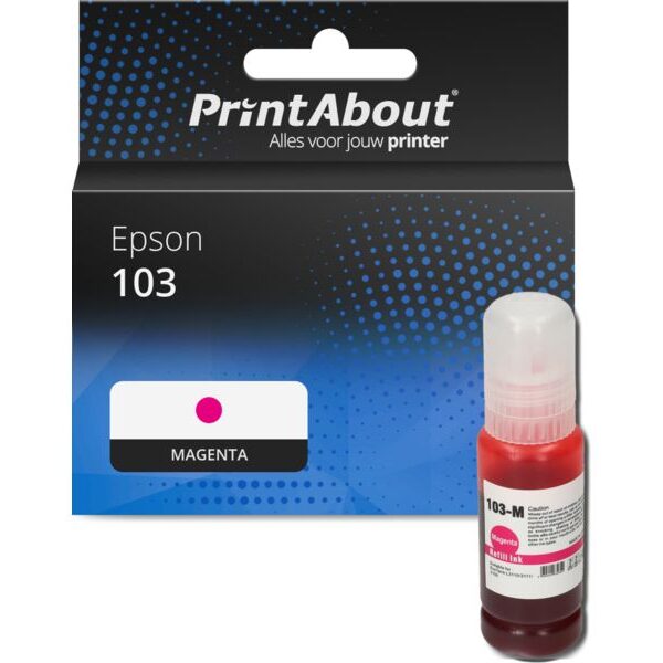 Huismerk Epson 103 (C13T00S34A) Inktcartridge Magenta