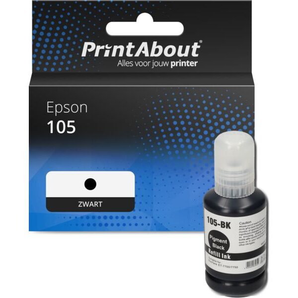 Huismerk Epson 105 (T00Q140) Inktcartridge Zwart