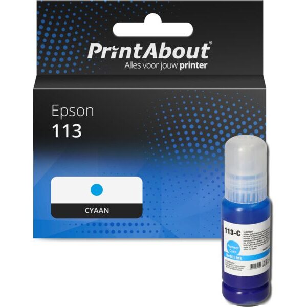 Huismerk Epson 113 (C13T06B240) Inktcartridge Cyaan