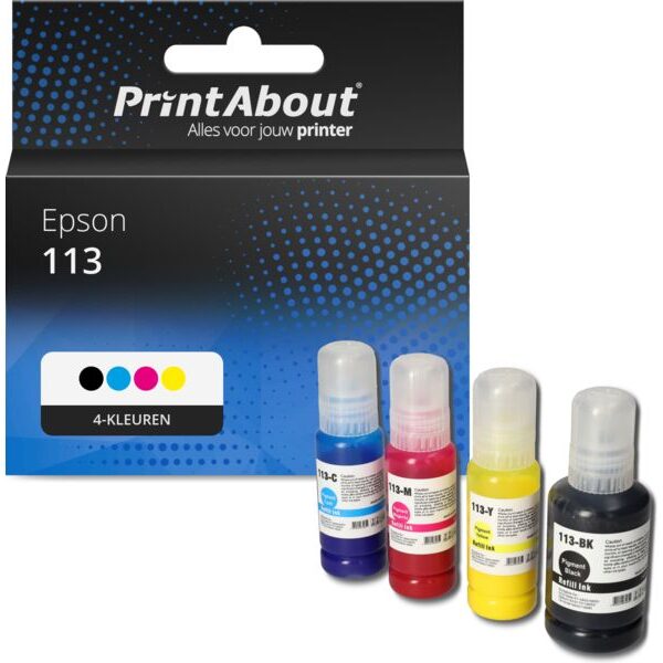 Huismerk Epson 113 (CT06B14/24/34/440) Inktcartridge 4-kleuren Multipack