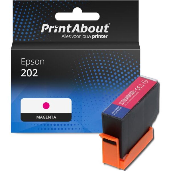 Huismerk Epson 202 (C13T02F34010) Inktcartridge Magenta