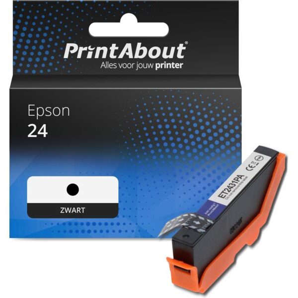 Huismerk Epson 24 (C13T24214012) Inktcartridge Zwart