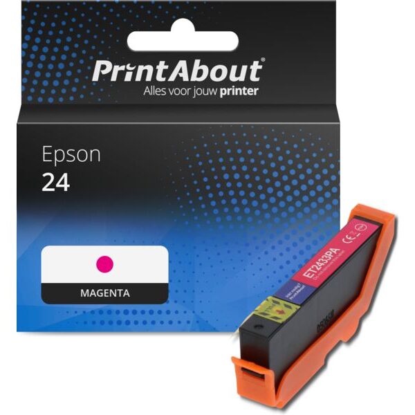 Huismerk Epson 24 (C13T24234012) Inktcartridge Magenta