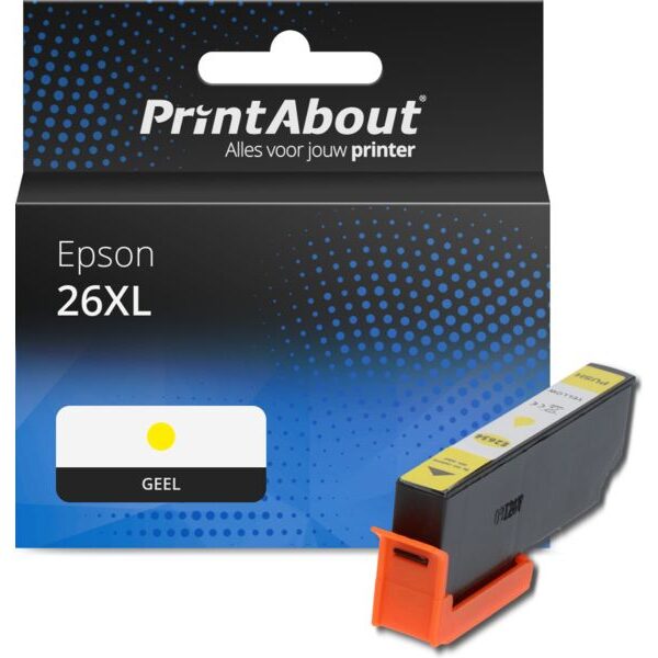 Huismerk Epson 26XL (C13T26344012) Inktcartridge Geel Hoge capaciteit