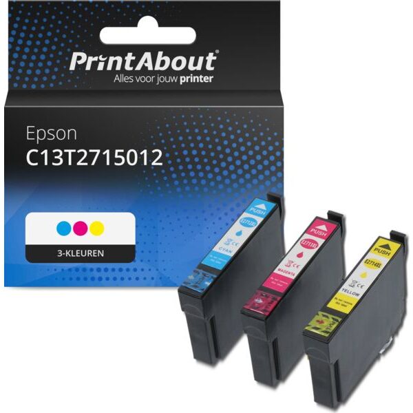 Huismerk Epson 27XL (T2715) Inktcartridge 3-kleuren Multipack