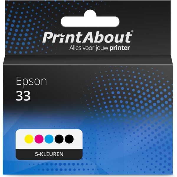 Huismerk Epson 33 (C13T33374012) Inktcartridge 5-kleuren Multipack