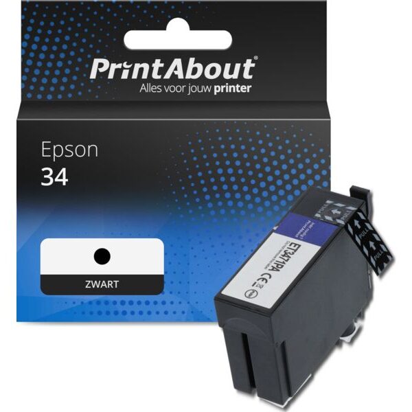 Huismerk Epson 34 (C13T34614010) Inktcartridge Zwart