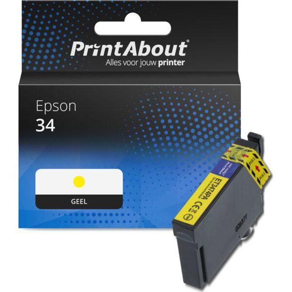 Huismerk Epson 34 (C13T34644010) Inktcartridge Geel