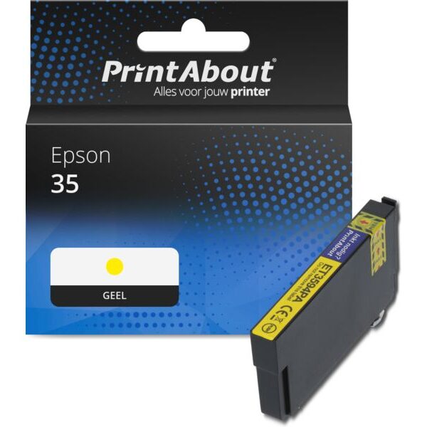 Huismerk Epson 35 (C13T35844010) Inktcartridge Geel