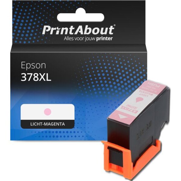Huismerk Epson 378XL (C13T37964010) Inktcartridge Licht-magenta Hoge capaciteit