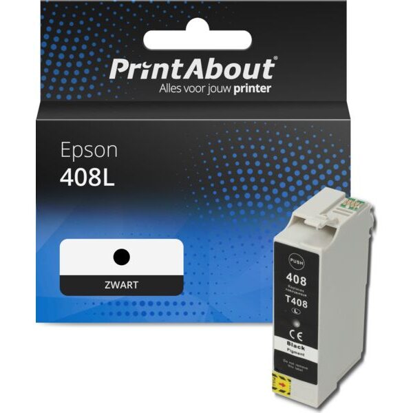 Huismerk Epson 408L (C13T09K14010) Inktcartridge Zwart Hoge capaciteit