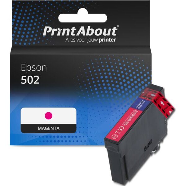 Huismerk Epson 502 (C13T02V34010) Inktcartridge Magenta