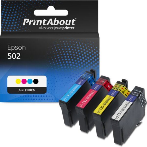 Huismerk Epson 502 (C13T02V64010) Inktcartridge 4-kleuren Multipack