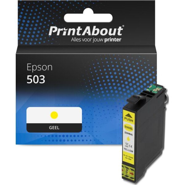 Huismerk Epson 503 (C13T09Q44010) Inktcartridge Geel