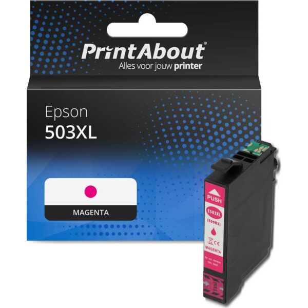 Huismerk Epson 503XL (C13T09R34010) Inktcartridge Magenta Hoge capaciteit