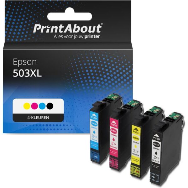 Huismerk Epson 503XL (C13T09R64010) Inktcartridge 4-kleuren Multipack Hoge capaciteit