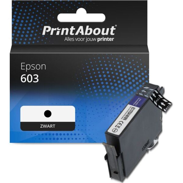 Huismerk Epson 603 (C13T03U14010) Inktcartridge Zwart