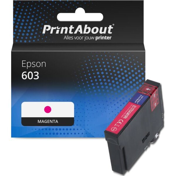 Huismerk Epson 603 (C13T03U34010) Inktcartridge Magenta