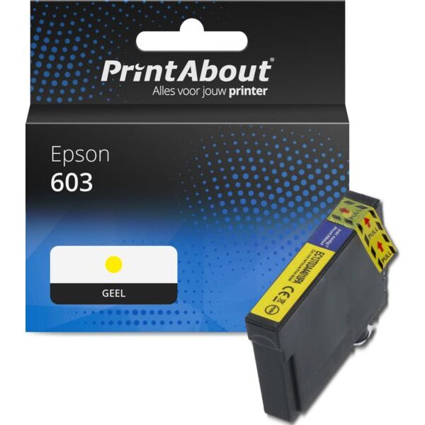 Huismerk Epson 603 (C13T03U44010) Inktcartridge Geel