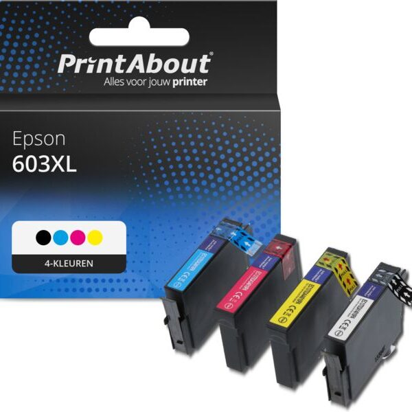 Huismerk Epson 603XL (C13T03U64010) Inktcartridge 4-kleuren Multipack Hoge capaciteit