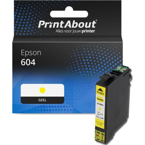 Huismerk Epson 604 (C13T10G44010) Inktcartridge Geel
