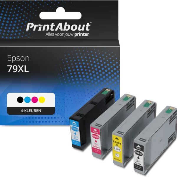 Huismerk Epson 79XL (T79014010) Inktcartridge 4-kleuren Multipack Hoge capaciteit