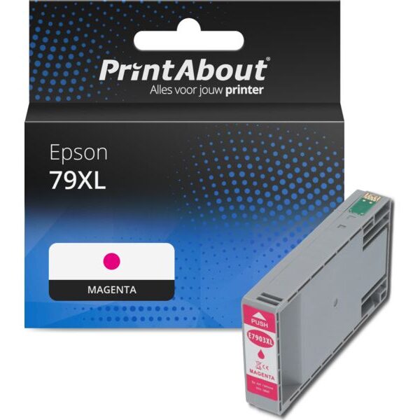 Huismerk Epson 79XL (T79034010) Inktcartridge Magenta Hoge capaciteit