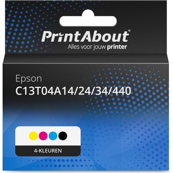 Huismerk Epson C13T04A14/24/34/440 Inktcartridge 4-kleuren Multipack